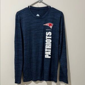 New England Patriots Navy Blue Long Sleeve Shirt